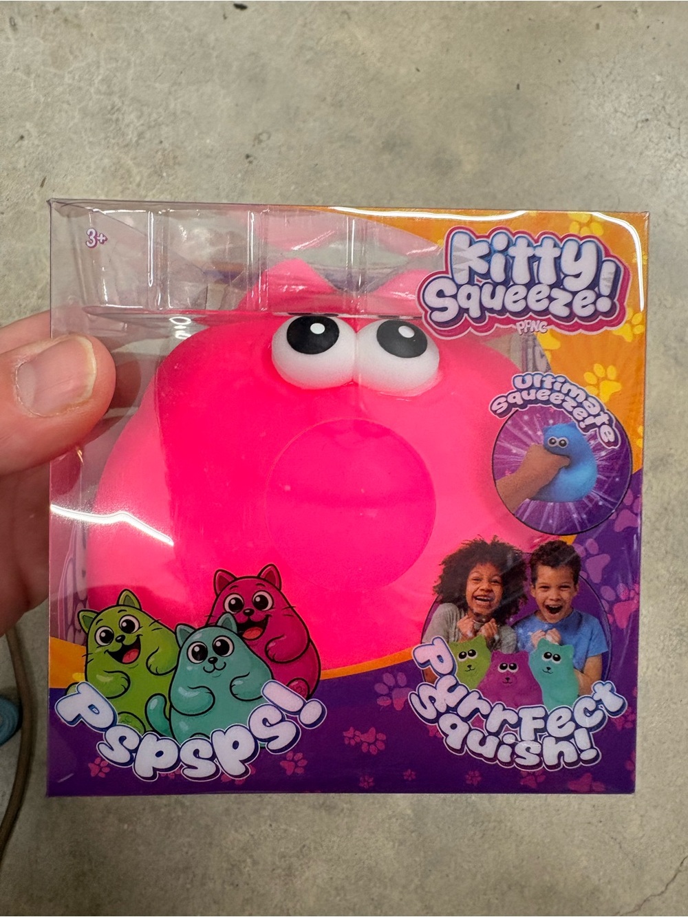 Squeeze Kitty Squeeze! Pink Squishy Plush Toy - Squeeze